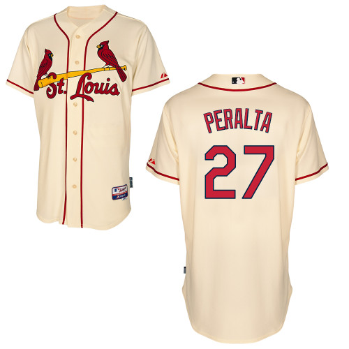 Jhonny Peralta #27 mlb Jersey-St Louis Cardinals Women's Authentic Alternate Cool Base Baseball Jersey